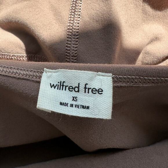 Wilfred Free Mocha Brown Look Halter Top Romper XS - Picture 7 of 12